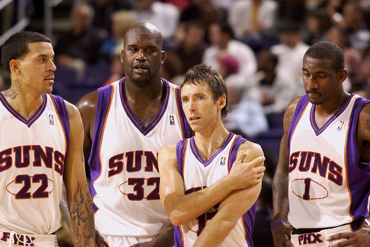 nash_shaq_amare_suns_2008 Les superteams qui furent des flops